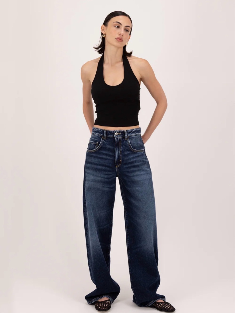 ICON Dark Blue Straight-Leg Jeans
